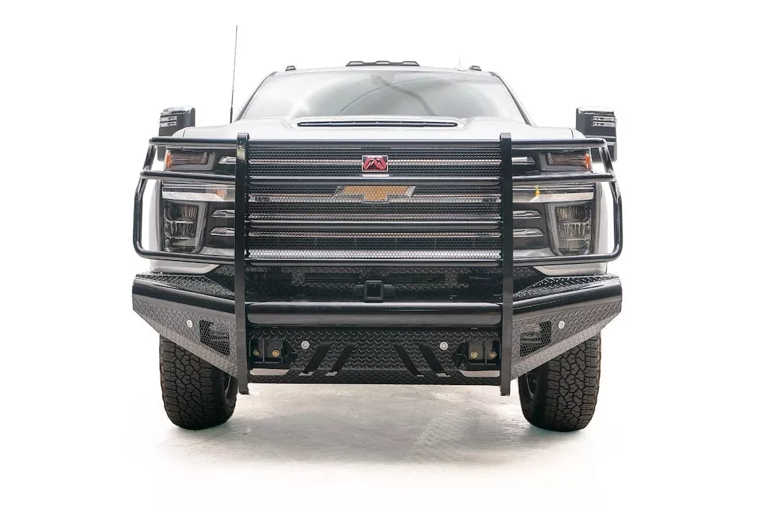 1-Piece Bumper Steel Fab Fours Black Steel CH20-S4960-1