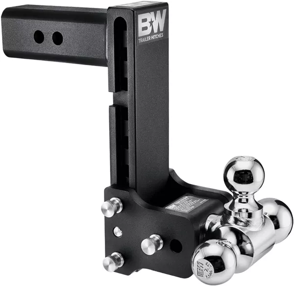 B&W Hitches TS20050B Tow & Stow 2.5″ Receiver Hitch Ball Mount – 1-7/8″, 2″, and 2-5/16″ Balls
