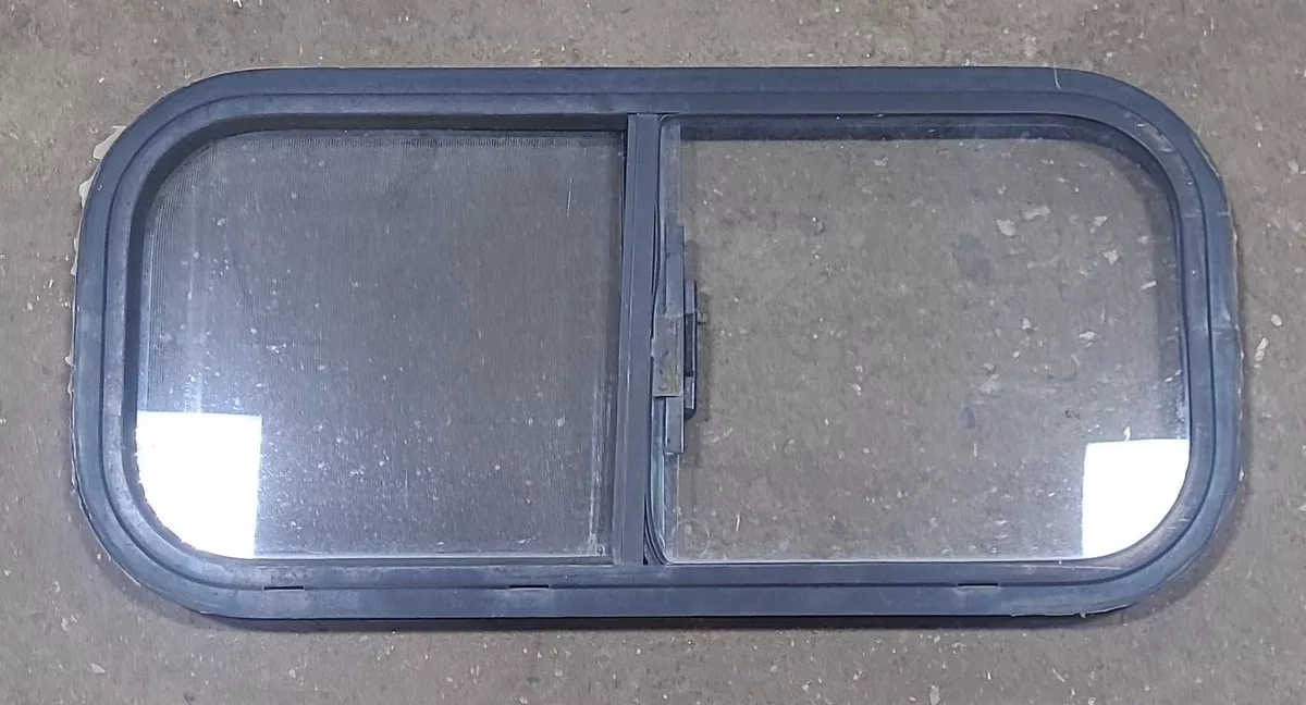 Black Radius Opening Window : 27 1/2″ W X 12 1/2″ H X 1 1/4″ D