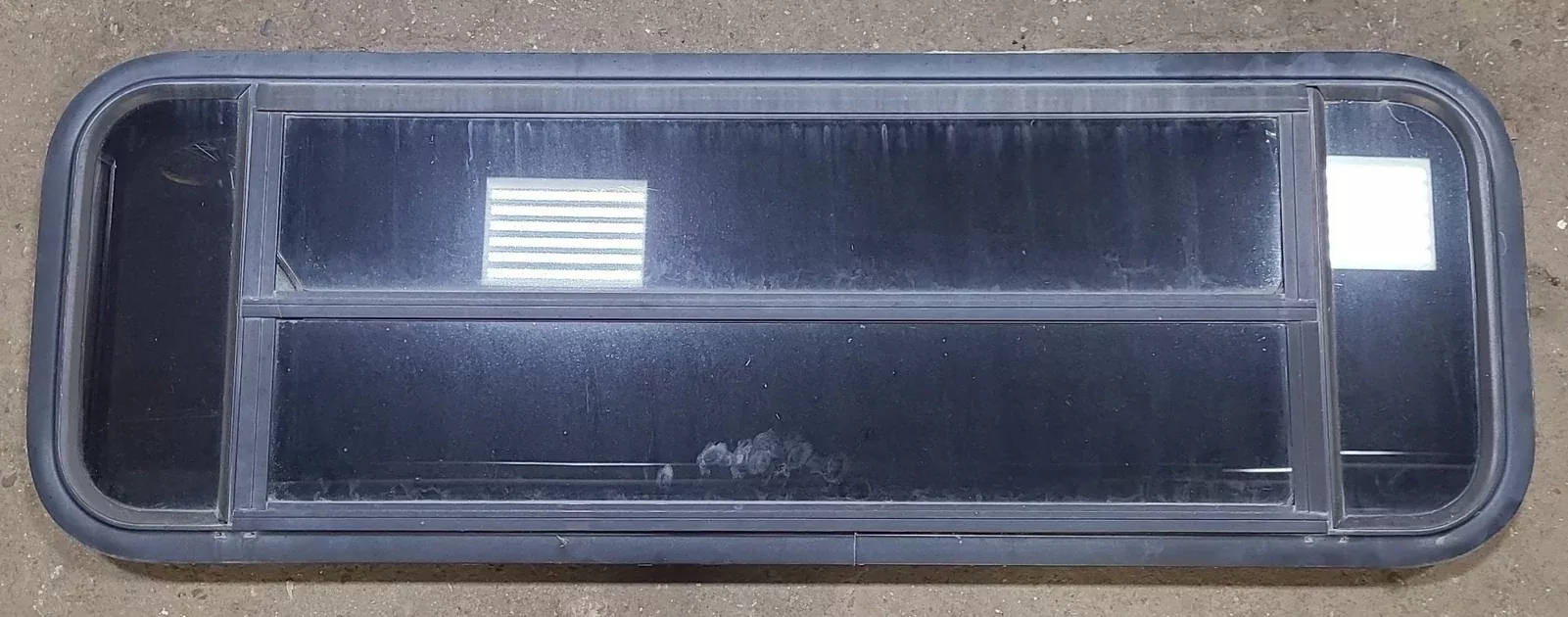 Black Radius Opening Window : 47 1/2″ W X 15 1/4″ H X 1 7/8″ D