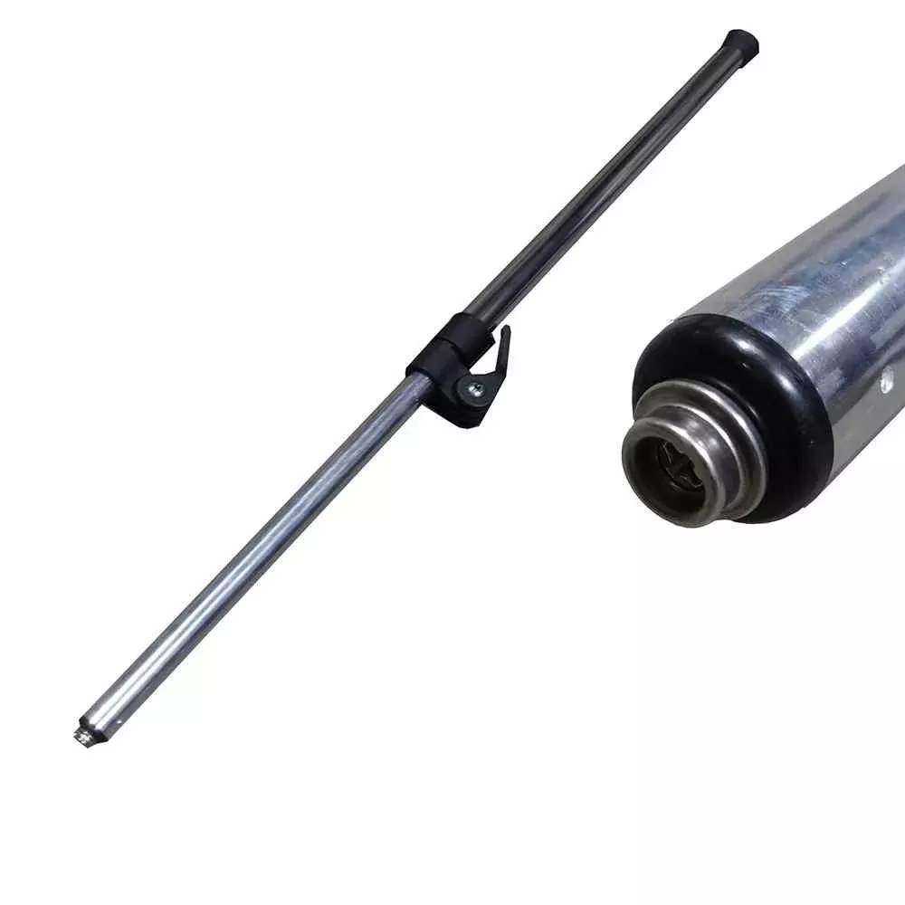 Boat Cover Adjustable Support Pole w/Snap & Vinyl End