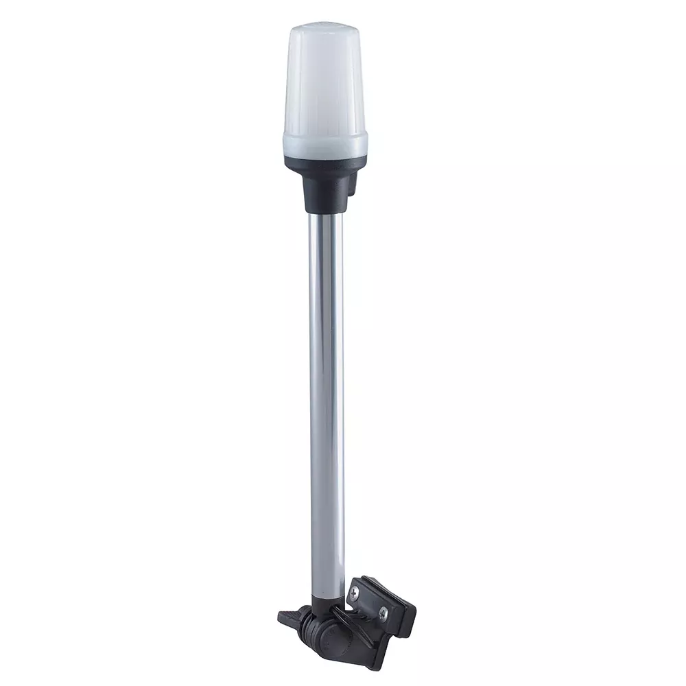 Perko Fold Down All-Round Pole Light - Horizontal Mount - White 1134DP0CHR