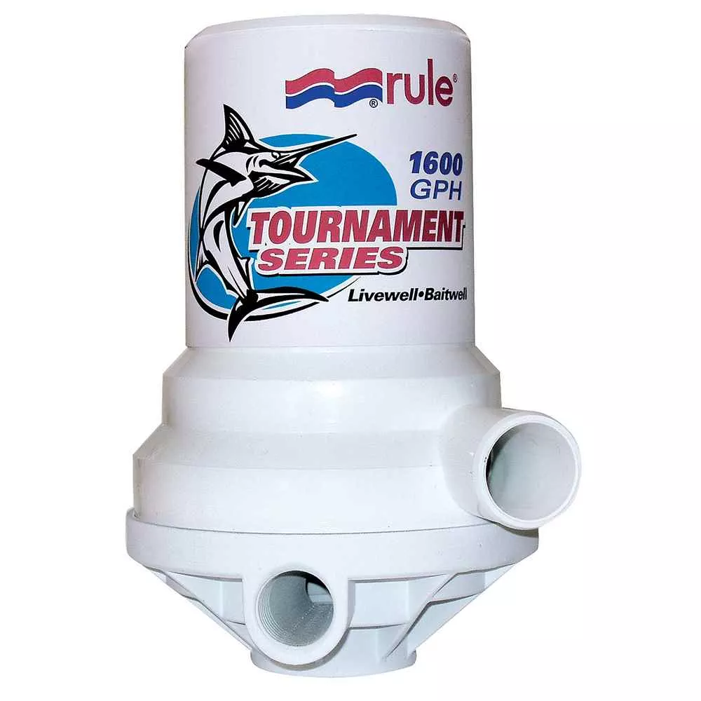 Tournament Series 1600 GPH Livewell Pump Dual Port