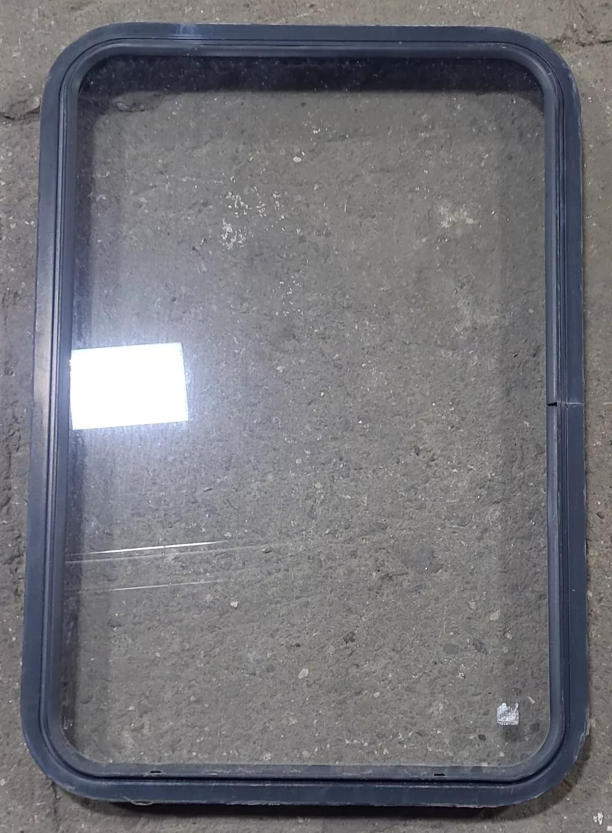 Used Black Radius Non Opening Window : 36″ W x 24 1/4″ H x 2″ D