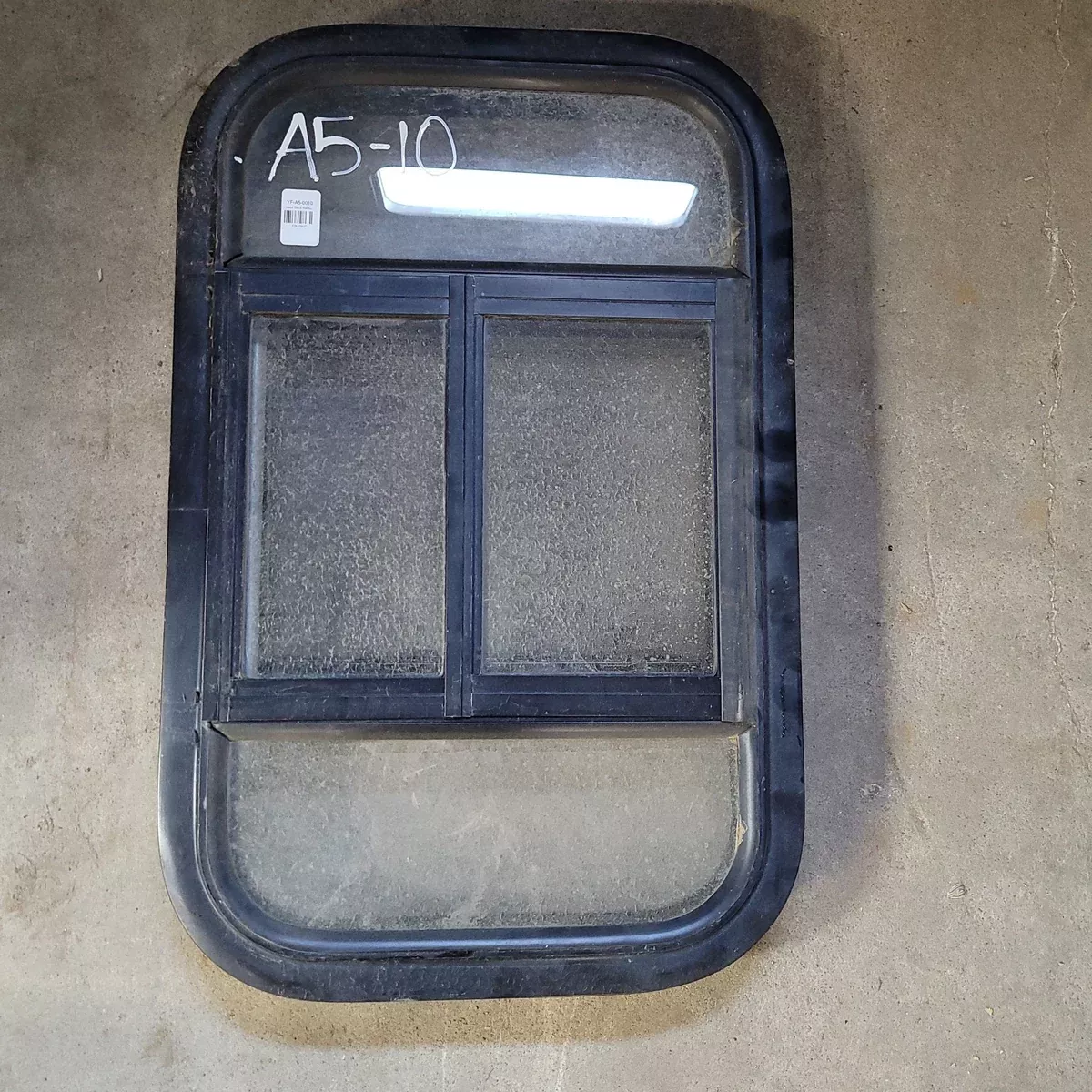 Used Black Radius Opening Window : 15 X 24 X 2″ D