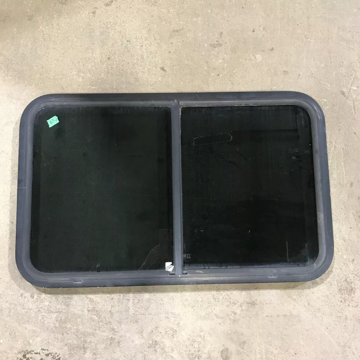 Used Black Radius Opening Window : 35.5" X 21.5" X 1.5"