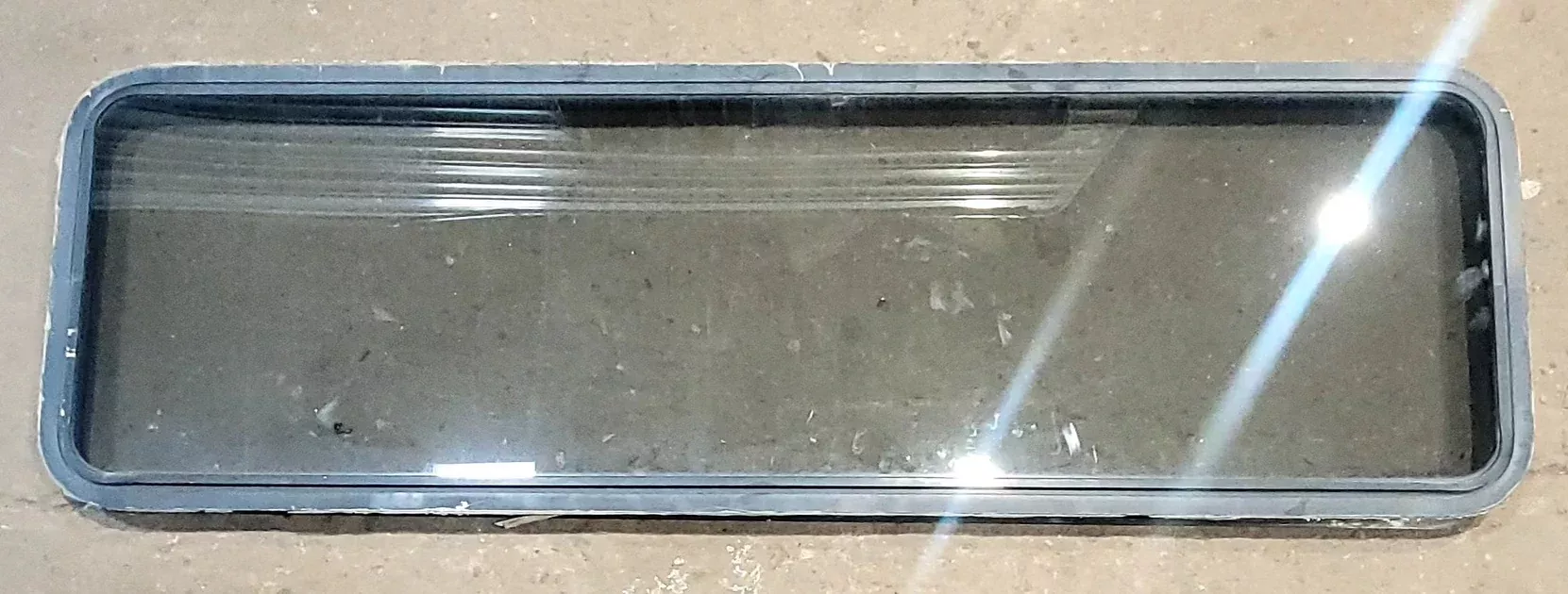Used Black Radius Opening Window : 72″ W x 21 3/4″ H x 1 7/8″ D