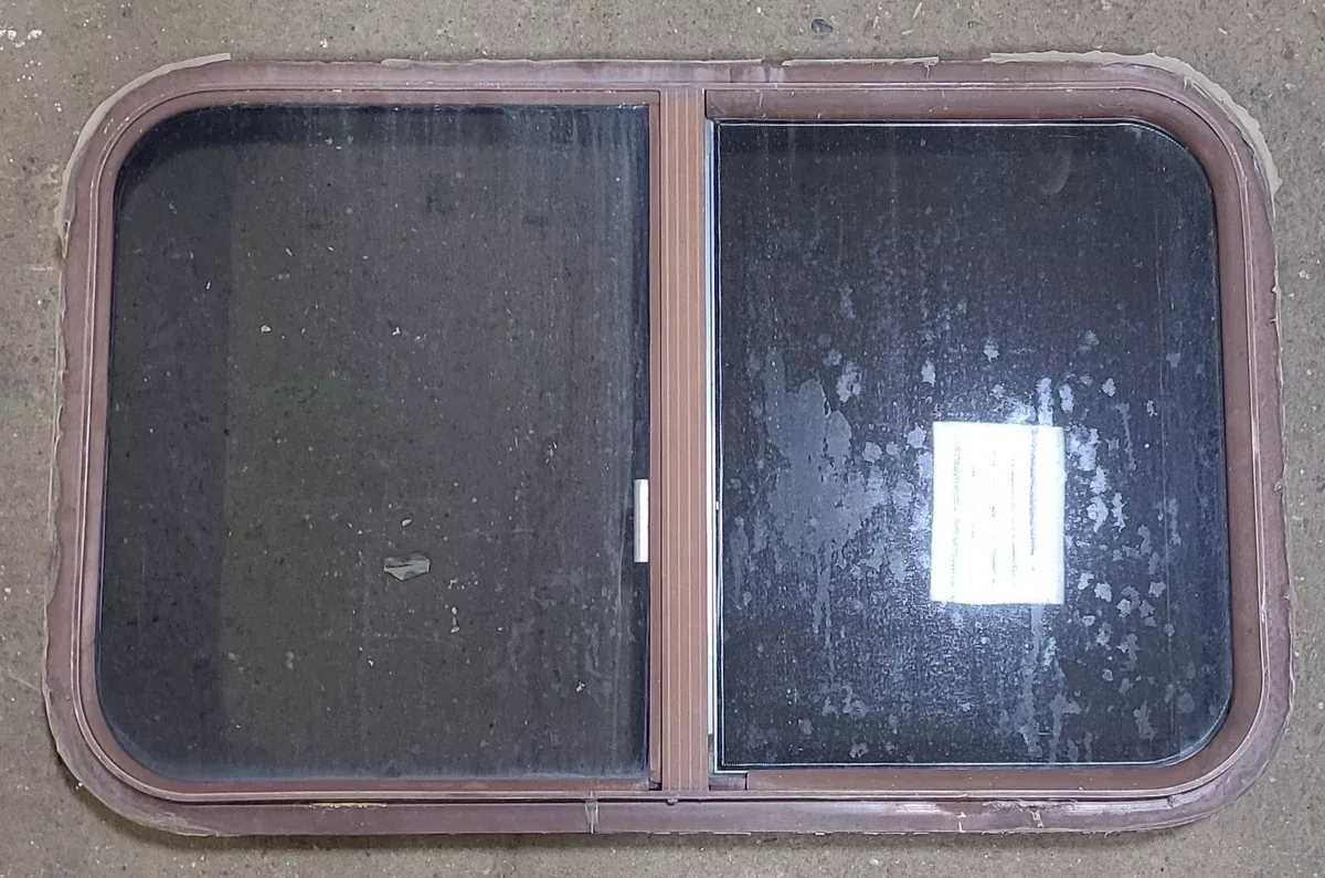 Used Brown Radius Opening Window : 31 3/4″ W X 19 7/8″ H X 2″ D
