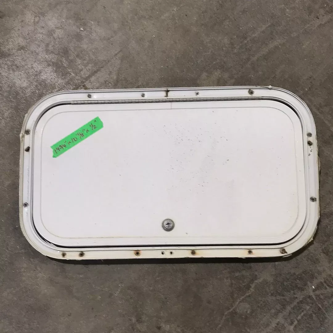 Used Radius Cargo / compartment Door 19 3/4″ W x 10 7/8″ L x 1/2″ D