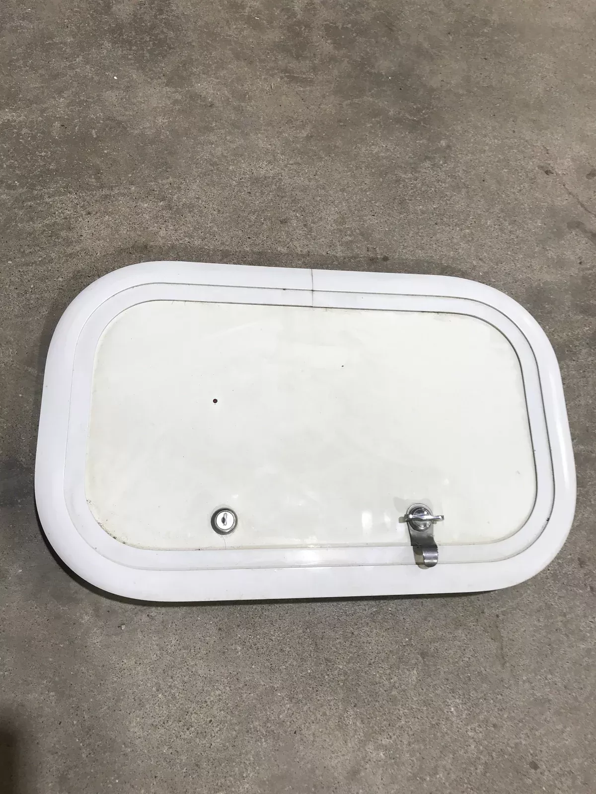 Used Radius Cargo Door 17 1/2″ W x 10 1/2″ H x 1/2″ D