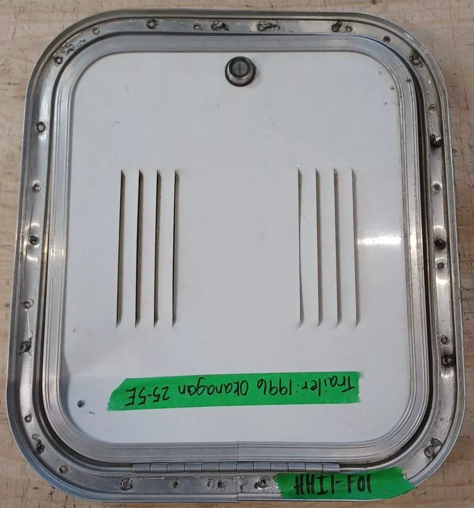 Used Radius Cornered Battery/Propane Cargo Door 12″ x 13 3/4″ x 1″D