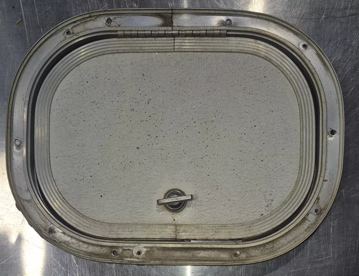 Used Radius Cornered Cargo Door 10 3/4″ x 7 3/4″ x 5/8″ D