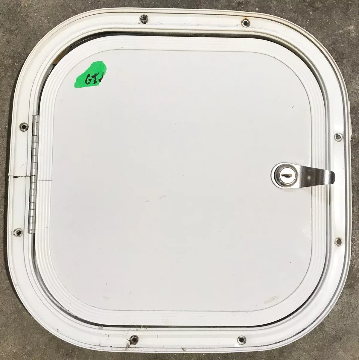 Used Radius Cornered Cargo Door 11 1/4″ x 11 1/4″ x 1/2″D