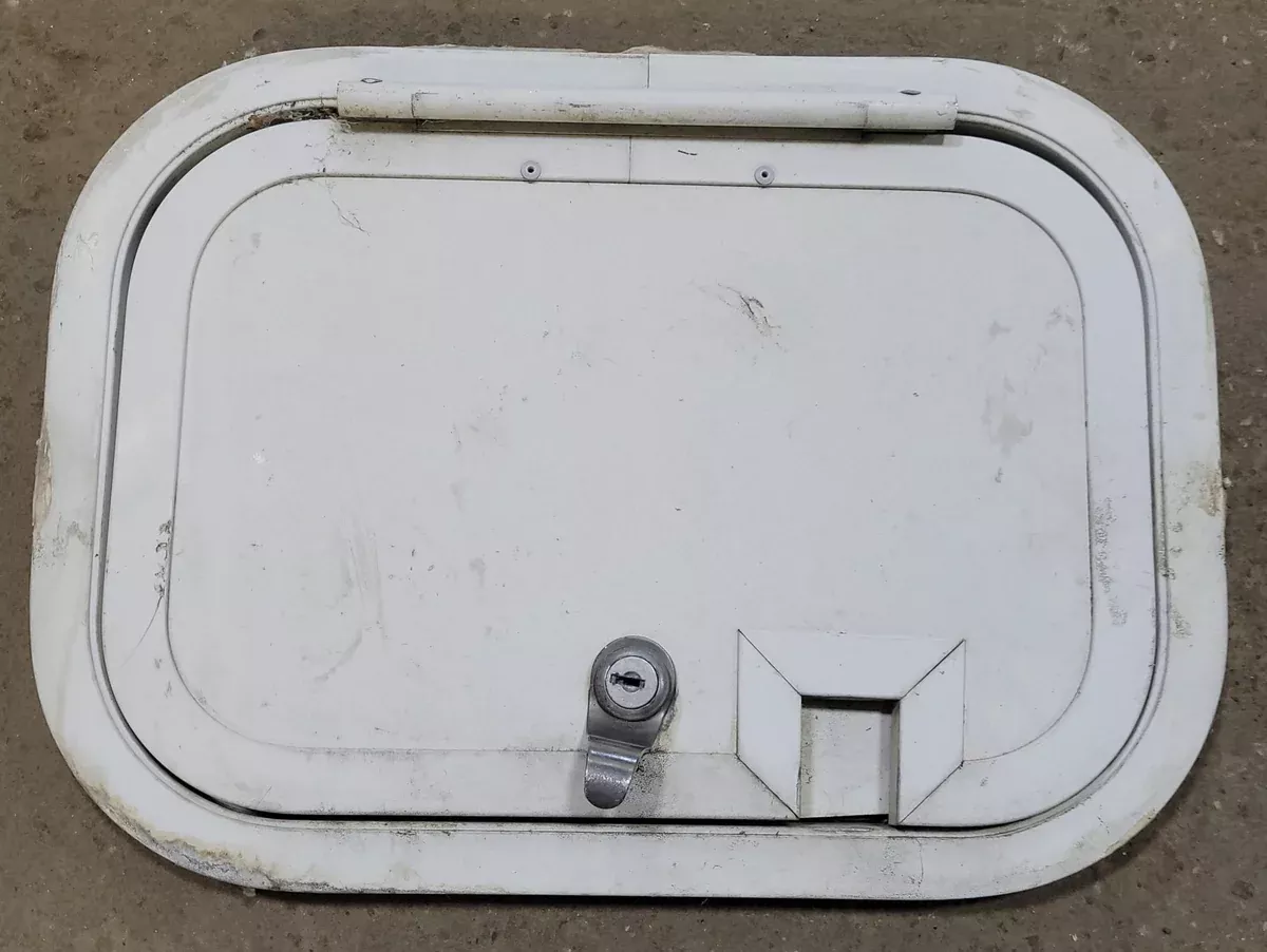 Used Radius Cornered Cargo Door 13″ W x 9″ H x 1/2″ D