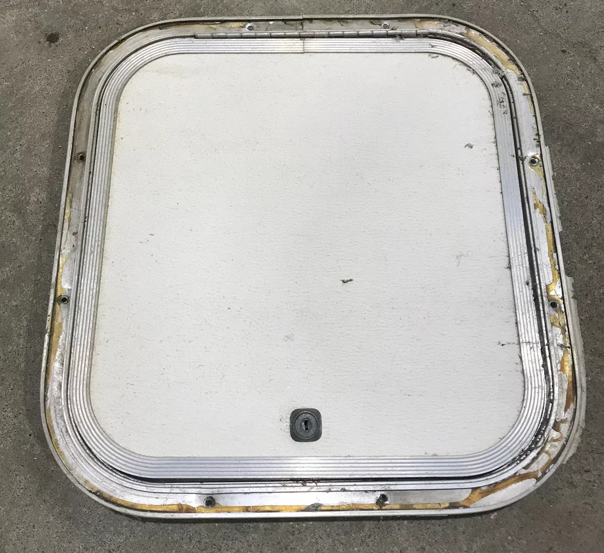 Used Radius Cornered Cargo Door 14 1/4″ x 14″ x 3/4″D