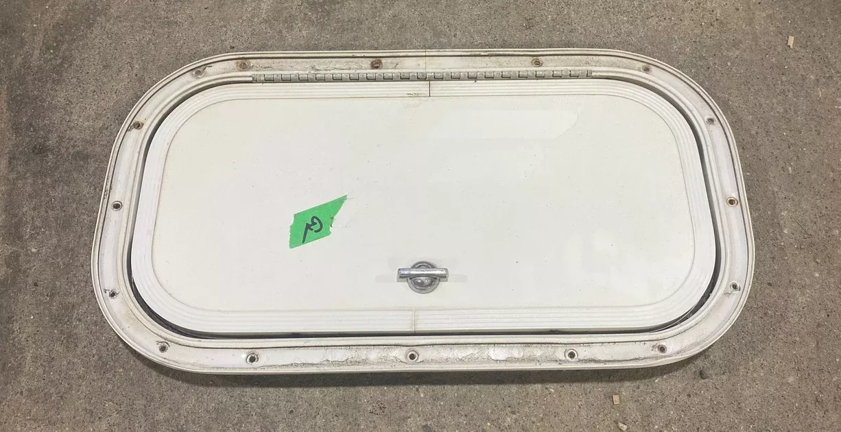 Used Radius Cornered Cargo Door 15 1/2″ W x 7 1/2″ H x 1/2″ D