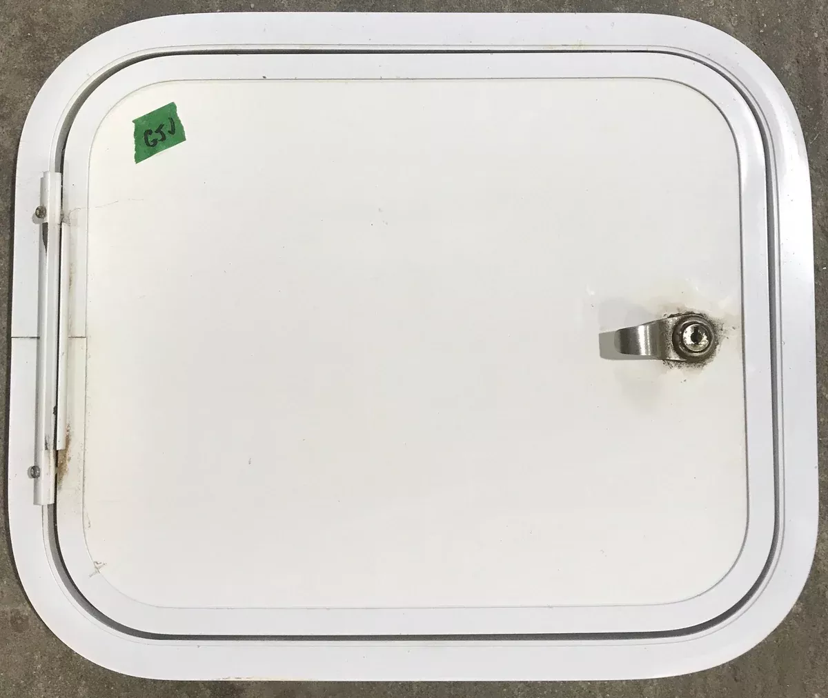 Used Radius Cornered Cargo Door 15 3/4″ x 12 3/4″ x 3/4″D