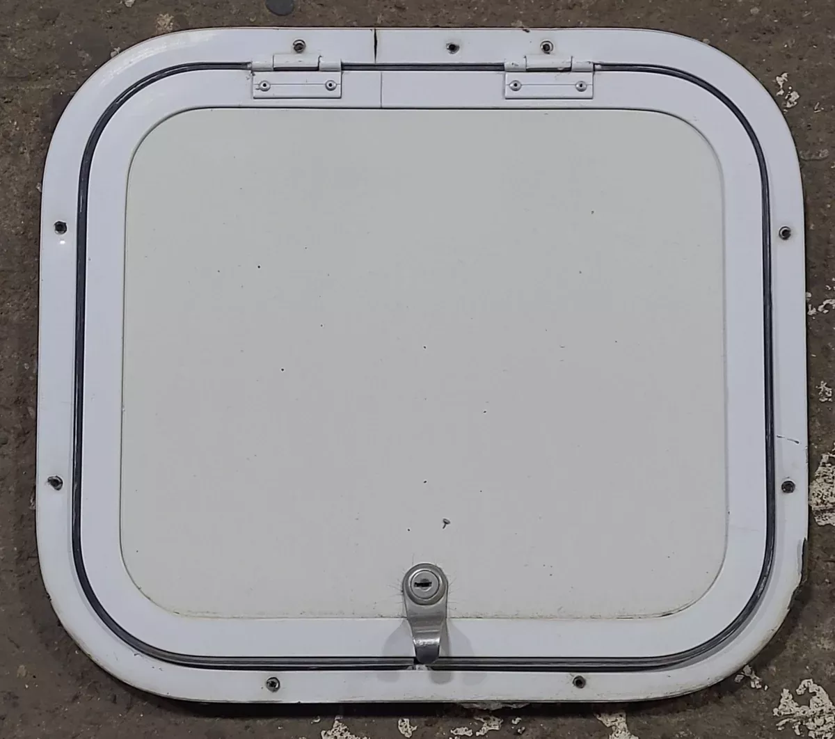 Used Radius Cornered Cargo Door 15 3/4″ x 13 3/4″ x 5/8″ D