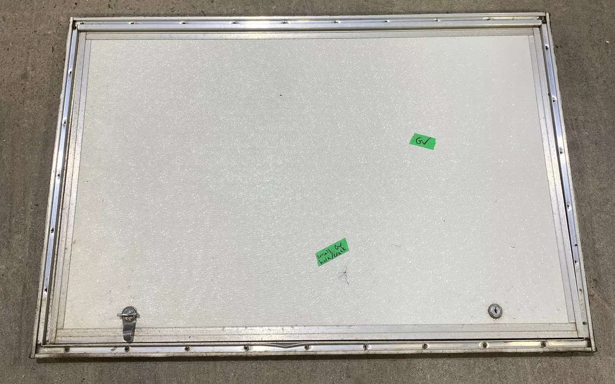 Used Square Cornered Cargo Door 35 3/4″ W x 23 1/4″ H X 3/4″ D