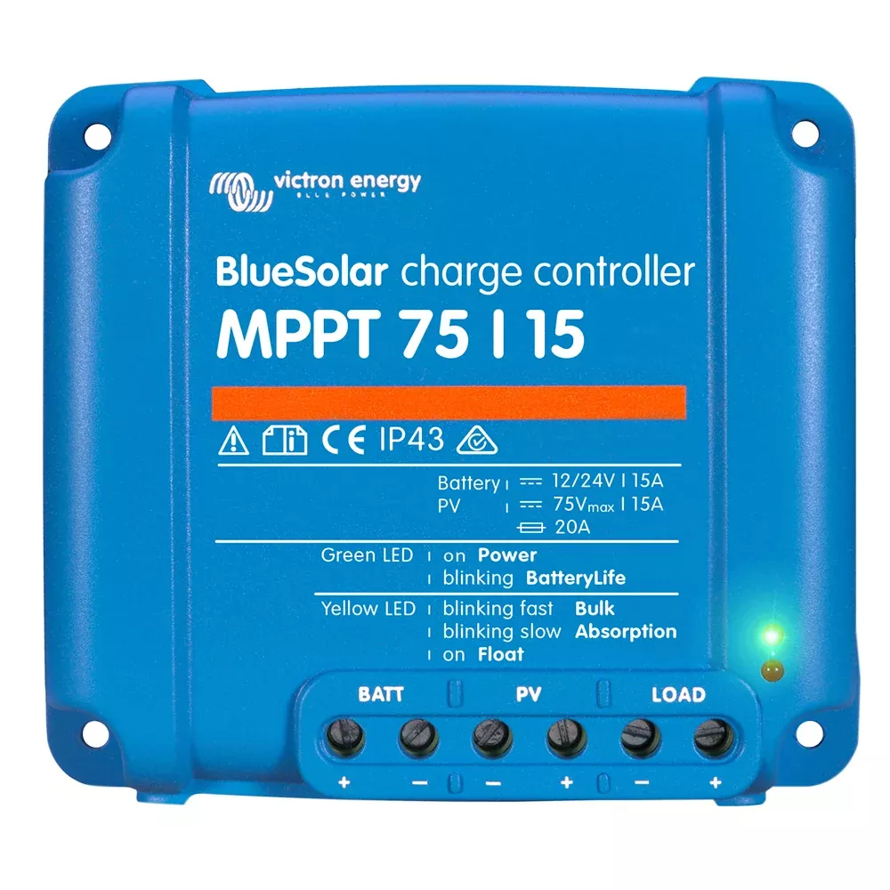 Victron BlueSolar MPPT Charge Controller - 75V - 15AMP - UL Approved SCC010015050R